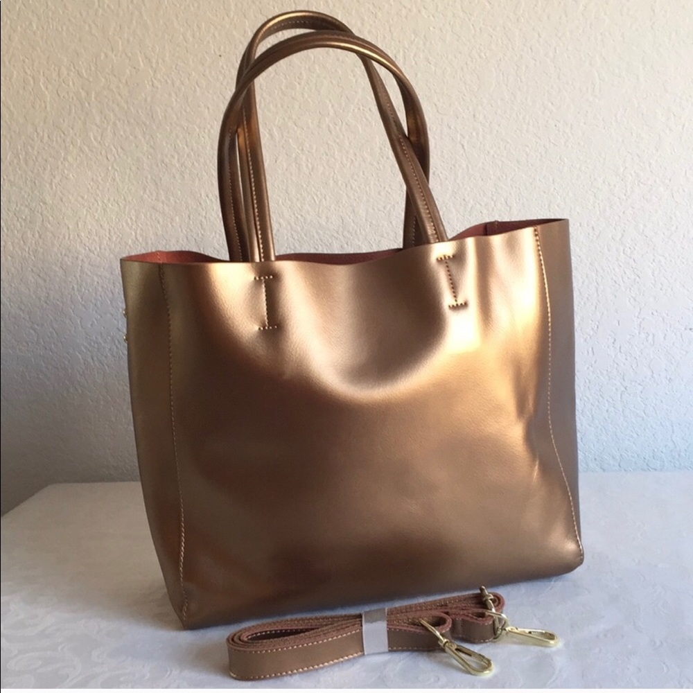 Leather tote Elimisa genuine leather!!